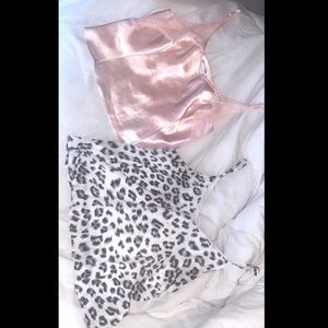Victoria secret tank/cheetah print tank.(boutique)